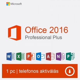 Office 2016 Pro, termékkulcs 