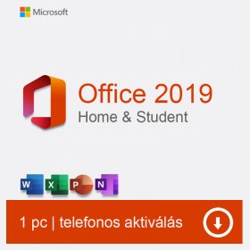 Office 2019 Home &#38; Student, licenc. license, licensz, aktiválás