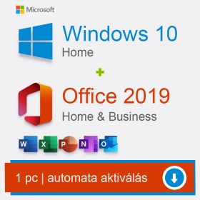 Windows 10 Home és Office 2019 Home & Student termékkulcs
