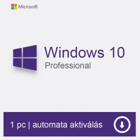 Windows 10 Professional 32 64 Bit szoftver licenc. license, licensz