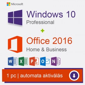 Microsoft Windows 10 Professional és Office 2016 Professional Plus termékkulcs, licenc, license, licensz